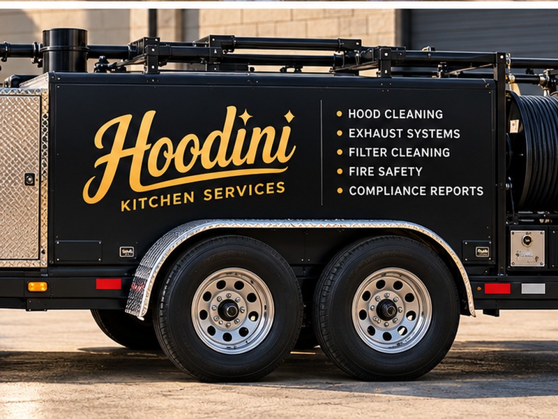 Hoodini hood cleaning trailer rig