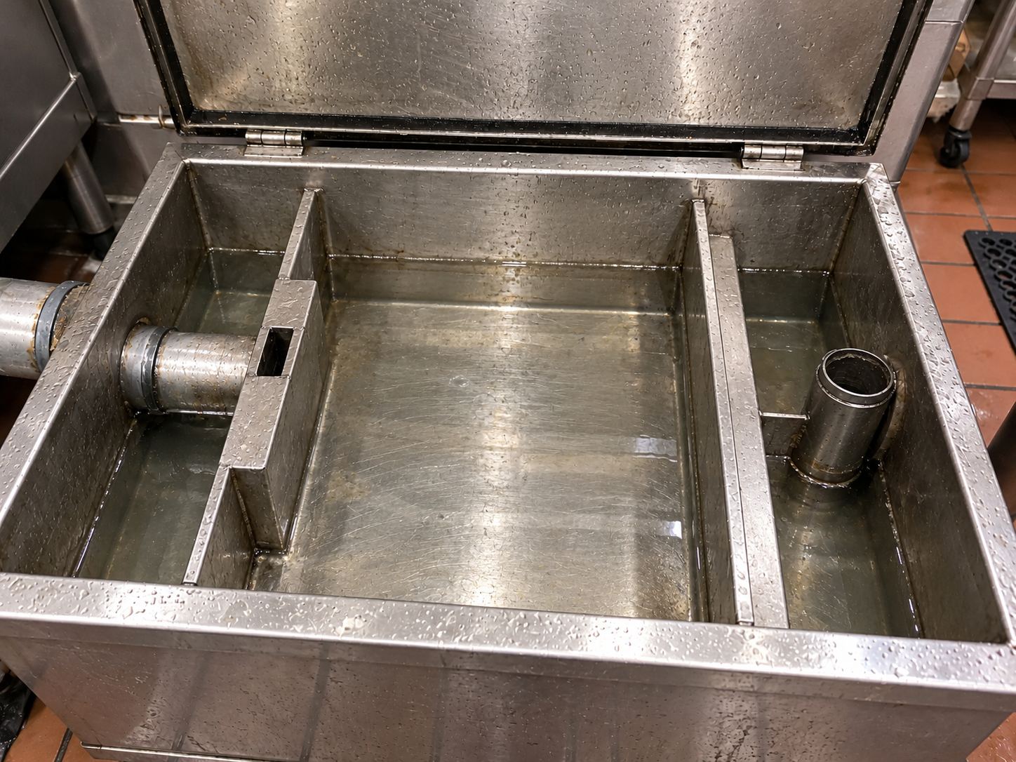 same trap after cleaning
